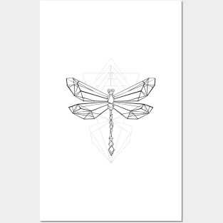 Polygonal Dragonfly Posters and Art